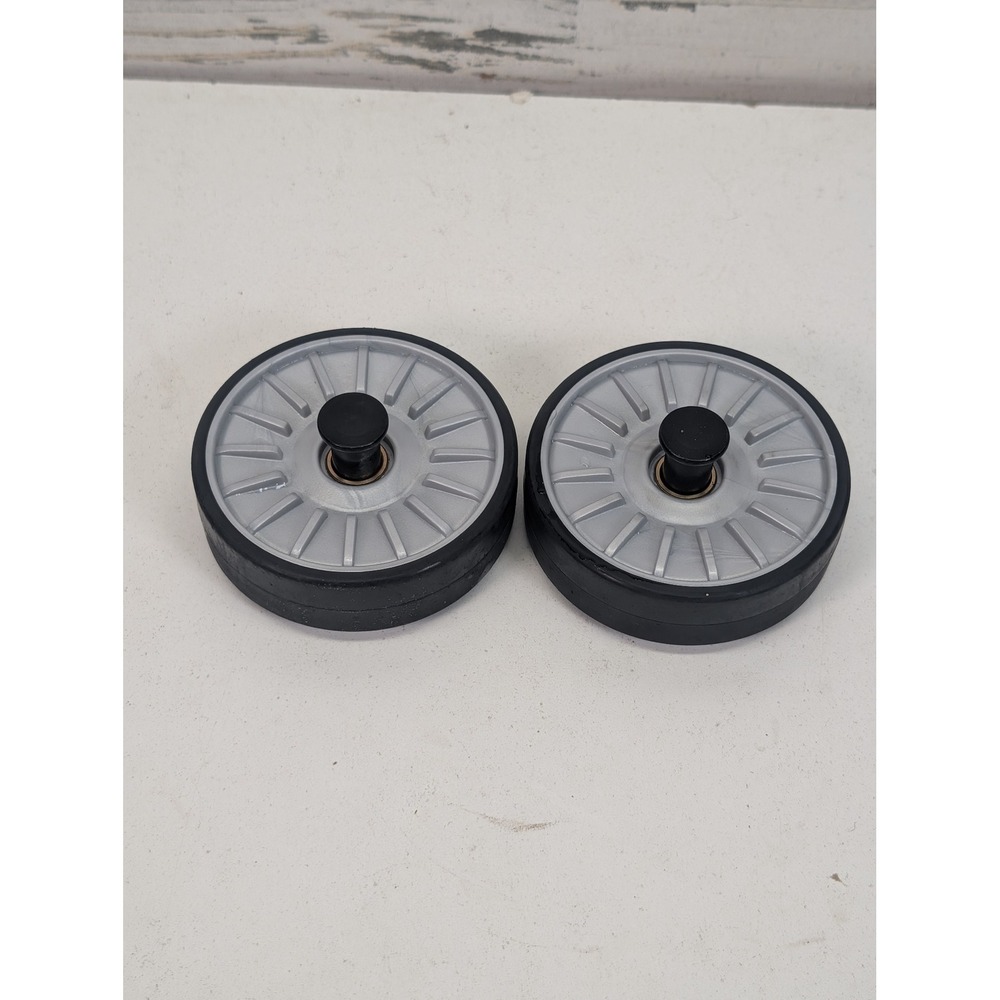Bissell 2475 Vacuum Replacement Rear Wheels Gray Black Set of 2‎